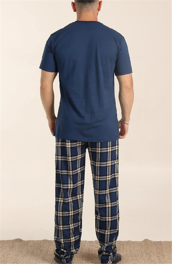 Pamuklu Kısa Kollu Pijama Takımı 