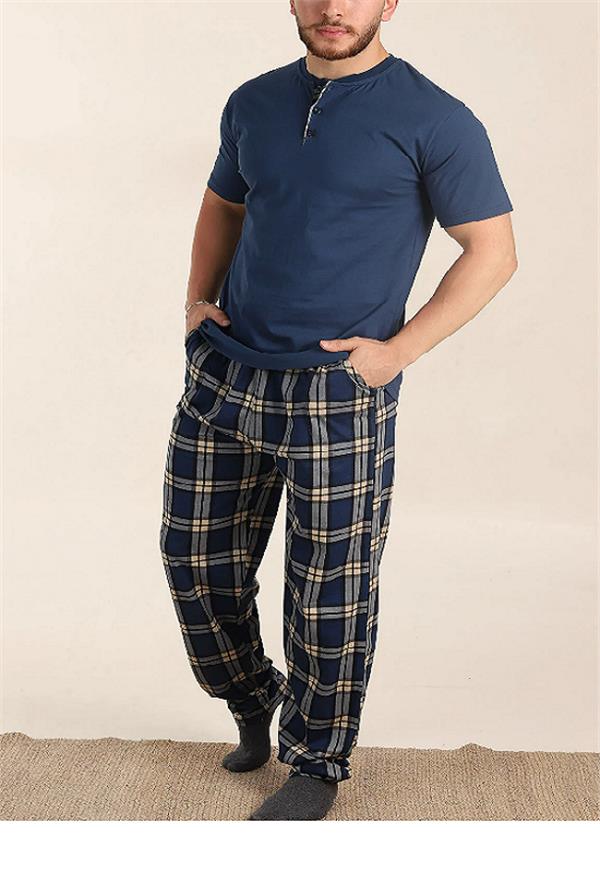 Pamuklu Kısa Kollu Pijama Takımı 