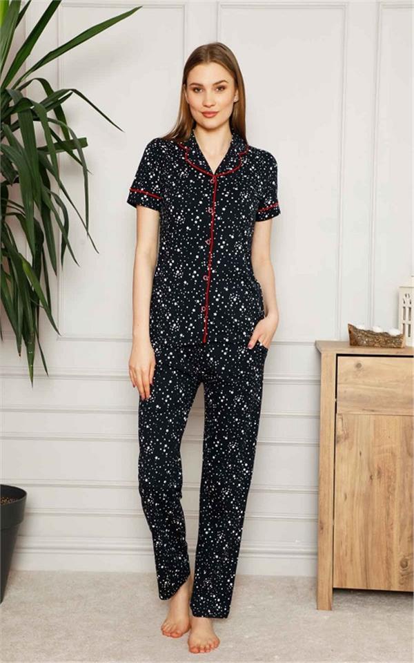Yıldızlı Gömlek Pijama Takımı